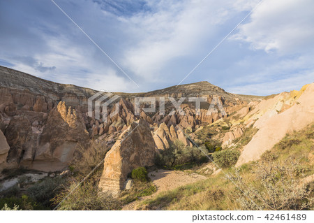 土耳其卡帕多西亞玫瑰谷景觀從徒步旅行路線 42461489