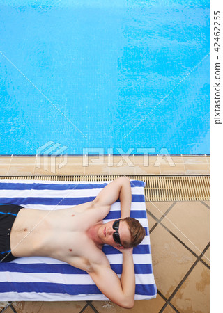 Sunbathing man Sunbathing man 42462255
