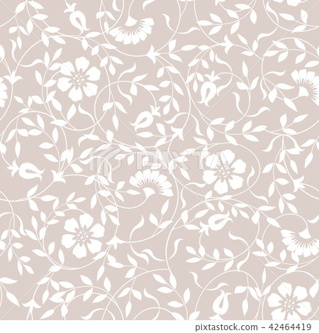 Seamless abstract floral pattern. pink and white 42464419