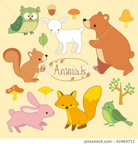 Animal illustration set 42464752