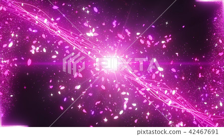 Sparkling particle effect cherry 42467691