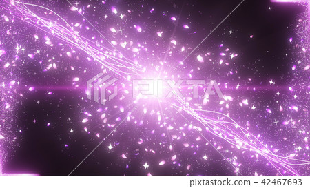 Sparkling particle effect cherry 42467693