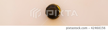 close up on a round door handle  42468156