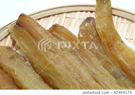 Dried potato white background Dried potato white background 42469174