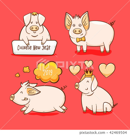 Pig, Chinese New Year symbol of 2019 42469504