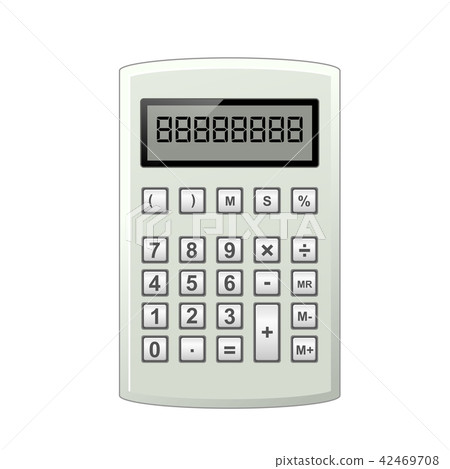 Simple grey pocket calculator Simple grey pocket calculator 42469708