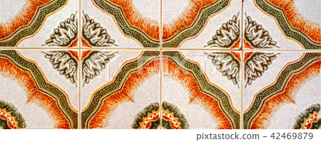 Traditional ornamental Spanish decorative tiles 42469879