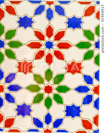 Traditional ornamental Spanish decorative tiles 42469915