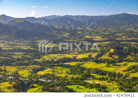 Mountain landscape of Dominican Republic 42470411