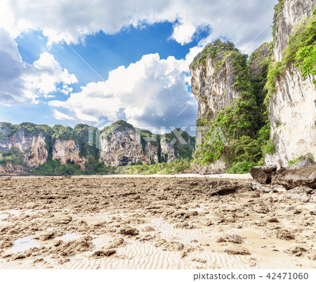 Popular travel tropical karst rocks perfect for Popular travel tropical karst rocks perfect for 42471060