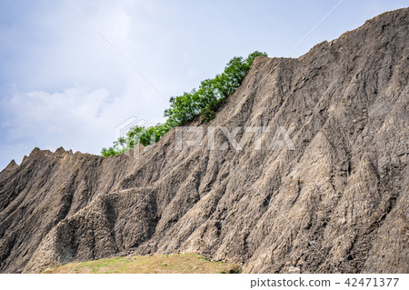 台灣 高雄 田寮 月世界地質公園 moon world badland 地形が険しい 42471377