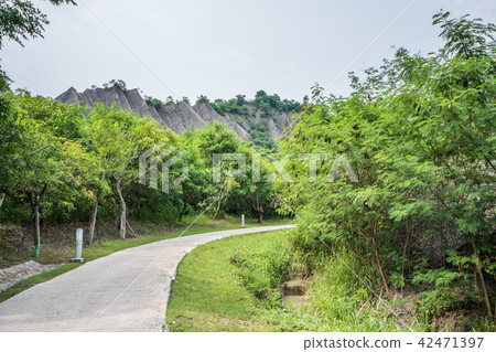 台灣 高雄 田寮 月世界地質公園 moon world badland 地形が険しい 42471397