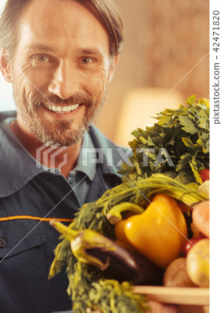 Portrait of attractive brunette that posing on camera Portrait of attractive brunette that posing on camera 42471820