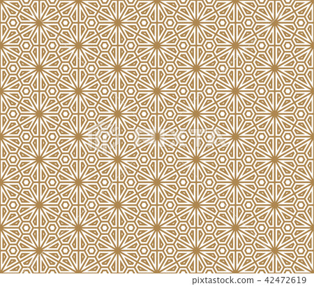 Seamless pattern based on Japanese ornament Kumiko Seamless pattern based on Japanese ornament Kumiko 42472619