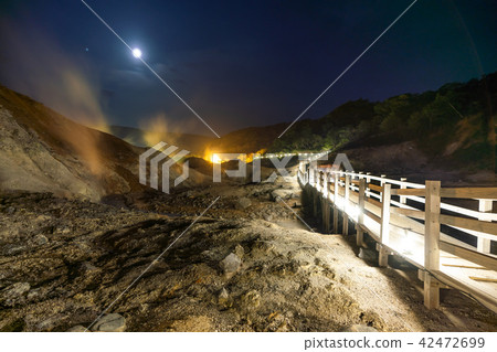 Summer in Hokkaido Noboribetsu Jigokudan Light Up "Road of Fire, Fantasy and Valley of Mystery" Summer in Hokkaido Noboribetsu Jigokudan Light Up "Road of Fire, Fantasy and Valley of Mystery" 42472699
