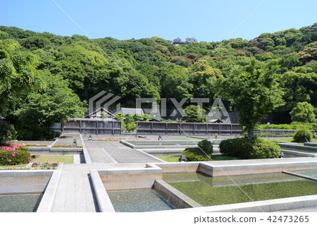 松山城堡從花園城堡塔看到的Ninomaru松山城的歷史 松山城堡從花園城堡塔看到的Ninomaru松山城的歷史 42473265