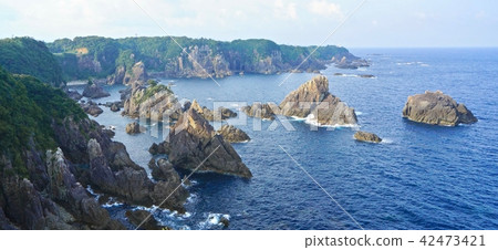 和歌山縣東黑室郡串本町海剛公大島的風景 和歌山縣東黑室郡串本町海剛公大島的風景 42473421