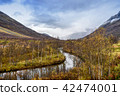 Beautiful mountain and water landscape, Norway 42474001