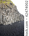 Natural basalt stone columns, Reynisfjara, Iceland 42474002