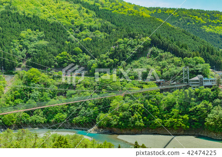Totsukawa村Tanase奈良縣的吊橋 42474225