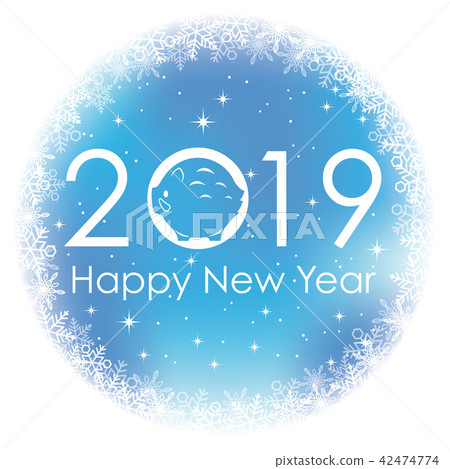 2019 New Year's card material 2019 New Year's card material 42474774