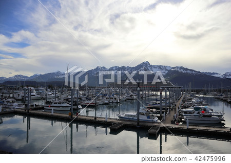 Landscape of glacier cruise port Seward (Alaska, USA) 42475996