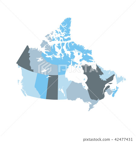 Map of provinces and territories of Canada 42477431