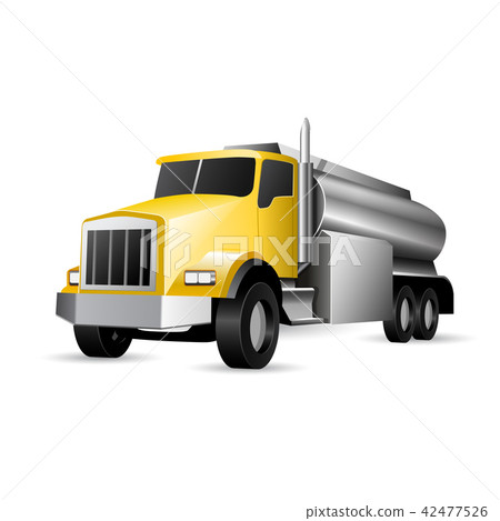 Heavy vehicle - tank truck with fuel 42477526
