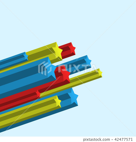 Colourful stars flow on cyan background Colourful stars flow on cyan background 42477571