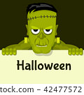 Frankenstein holds halloween poster 42477572