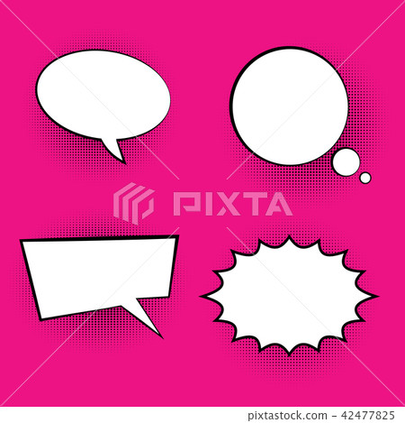 pop art colored speech bubbles pop art colored speech bubbles 42477825