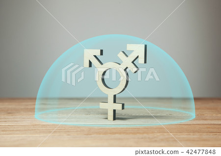 Symbol of transgender isolated hood. protection  42477848
