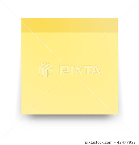 Post blank sticky paper sheet vector  42477952