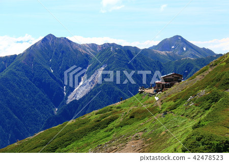 Northern Alps Kaido Dake Road to the summit Crystal Hut and Otayido, Mt. Northern Alps Kaido Dake Road to the summit Crystal Hut and Otayido, Mt. 42478523