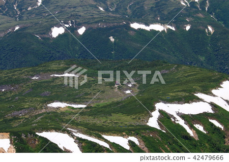 北阿爾卑斯山Kurokidake目的地通往山頂Ununobu遠景的道路 42479666