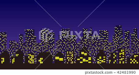 ビル 建物 都会 背景 Stock Illustration