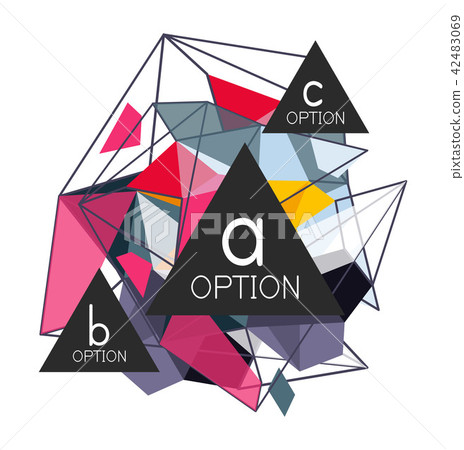 Triangle infographics design layout - Stock Illustration [42483069] - PIXTA