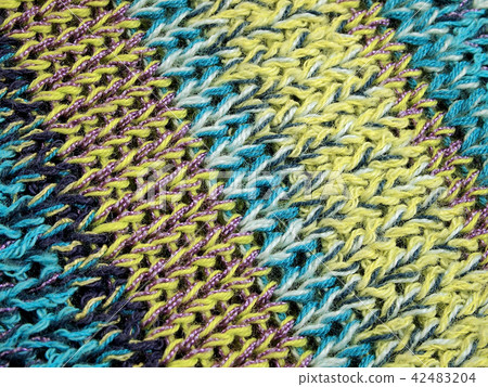 Knit material mixed colorful 42483204