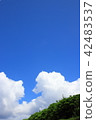 Blue sky and cumulonimbus 42483537