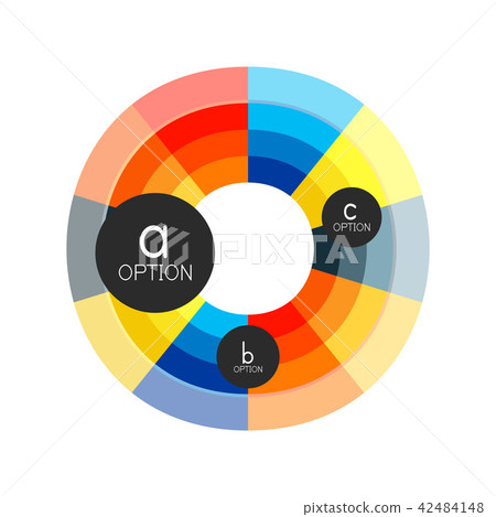 Abstract colorful geometric option infographics design template with sample abc options. Abstract Abstract colorful geometric option infographics design template with sample abc options. Abstract 42484148