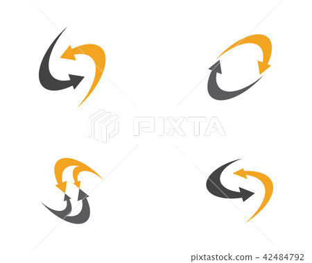 Arrow vector illustration icon Template design - Stock Illustration ...