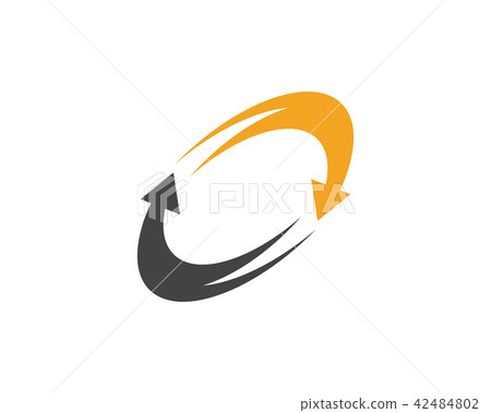Arrow vector illustration icon Template design 42484802