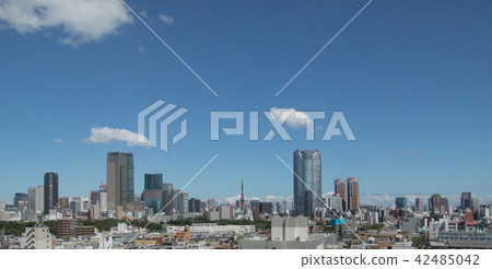 Minato-ku clear sky view Minato-ku clear sky view 42485042