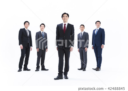 業務whiteback大量的商人男性 42488845