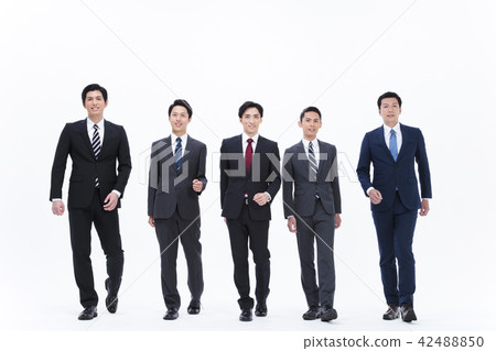 業務whiteback大量的商人男性 42488850