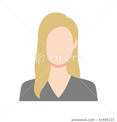 Woman in casual wear thin skin color shoulder to top Woman in casual wear thin skin color shoulder to top 42489114