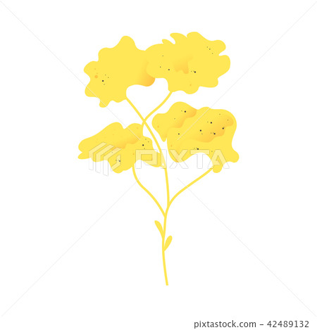 Vector flat abstract autumn plant icon 42489132