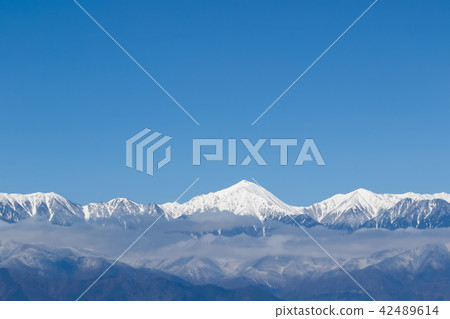 從松本市希望的北阿爾卑斯山 從松本市希望的北阿爾卑斯山 42489614