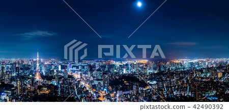 Night view of Tokyo 42490392