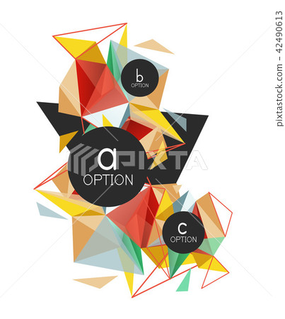 Vector triangle abstract background, low poly concept Vector triangle abstract background, low poly concept 42490613